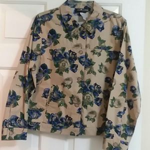 Rose decor ladies blazer